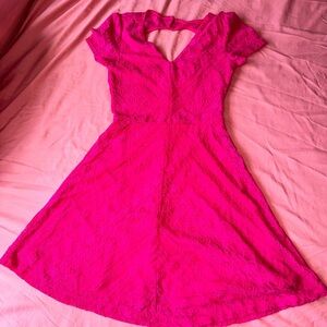 Mini pink lace Dress